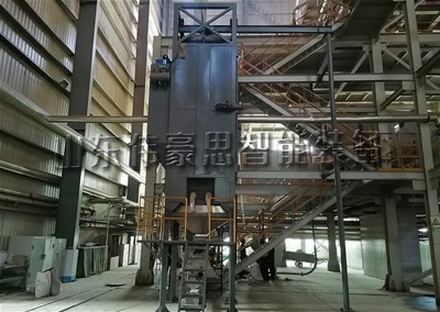 活性炭噸袋拆包投料站，噸包拆包機(jī)客戶展示現(xiàn)場(chǎng)