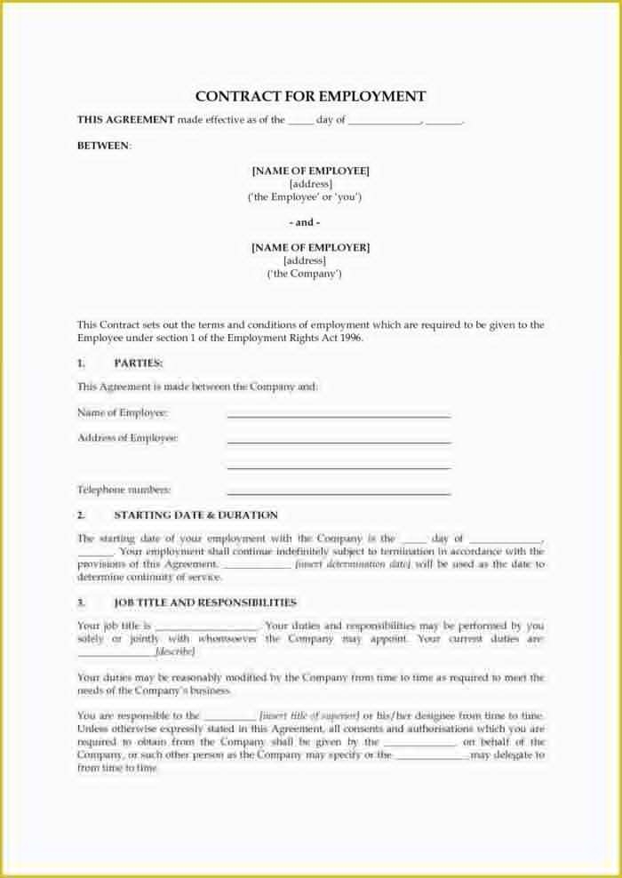 Printable 1099 Contract Template