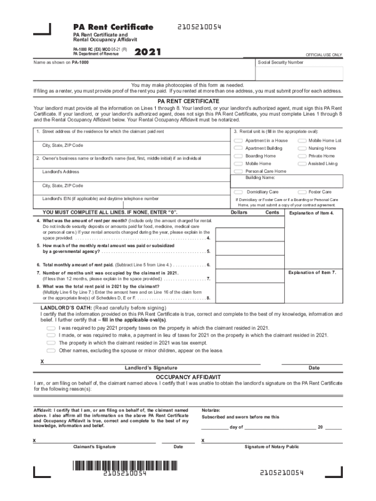 2025 Rent Rebate Form Printable