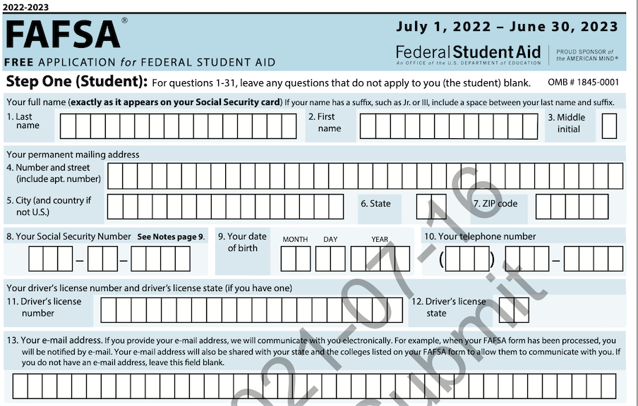 2025 2025 Fafsa Application Printable Form Jerry E Huddleston