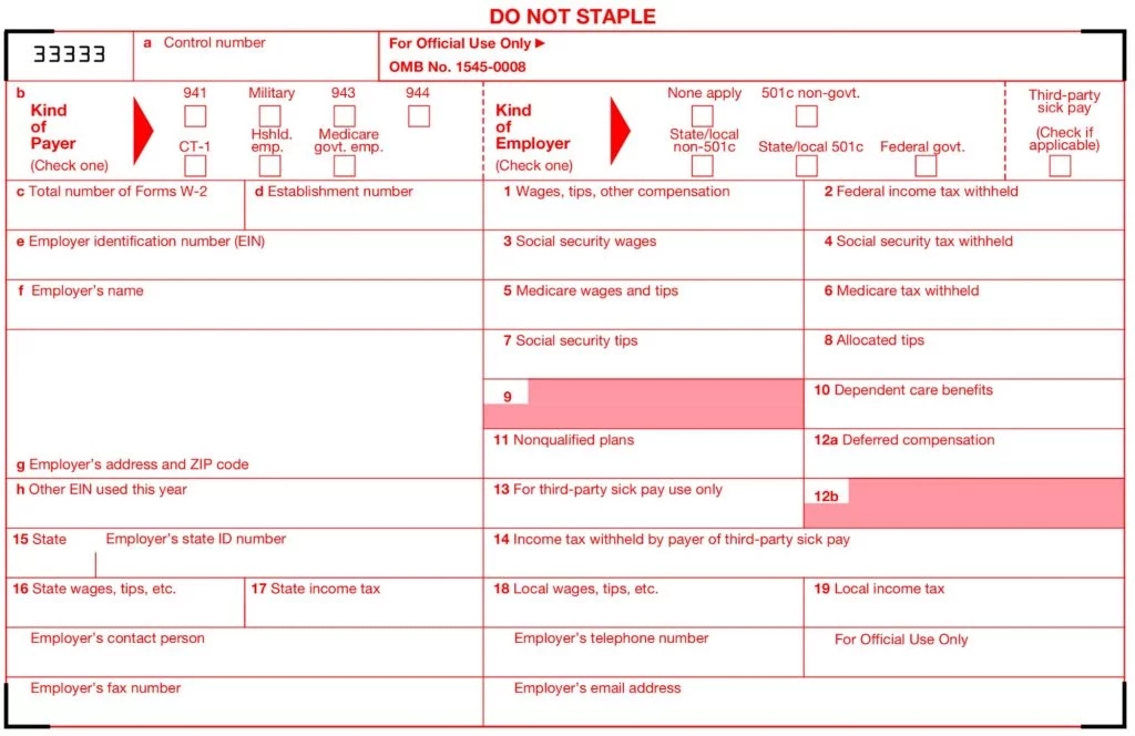 2025 W 3 Form Printable Christine H Clausen