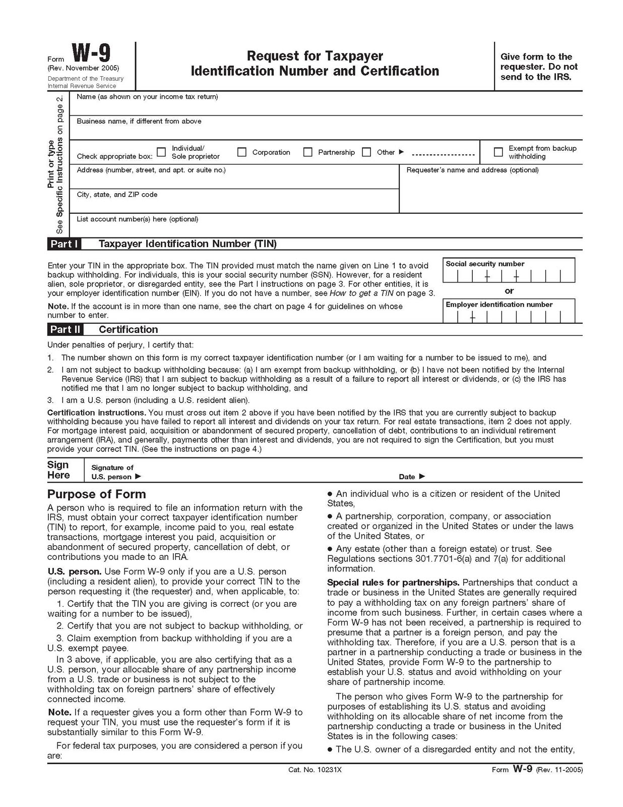 2025 W9 Printable Ryder Steigrad