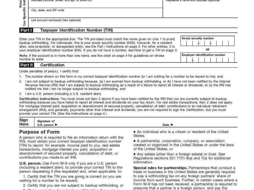 2025 W9 Printable Ryder Steigrad