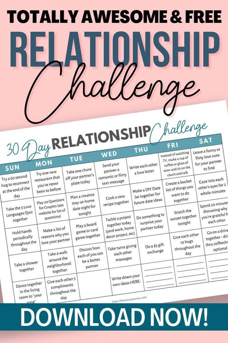 30 Day Relationship Challenge Strengthen Your Marriage