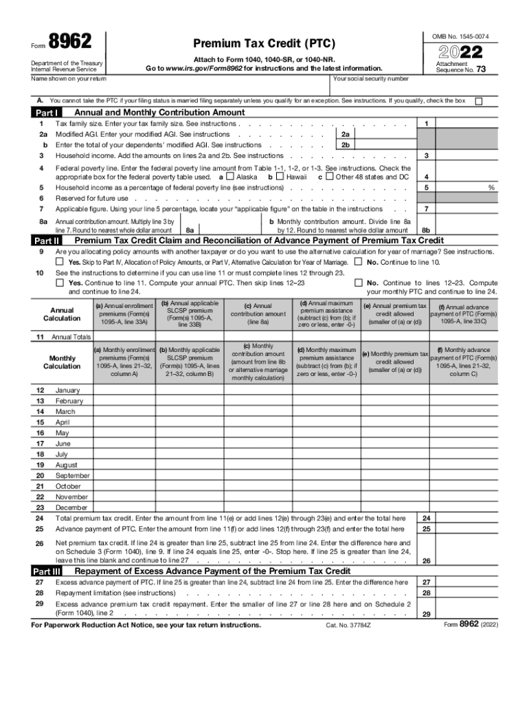8962 2022 2025 Form Fill Out And Sign Printable PDF Template 