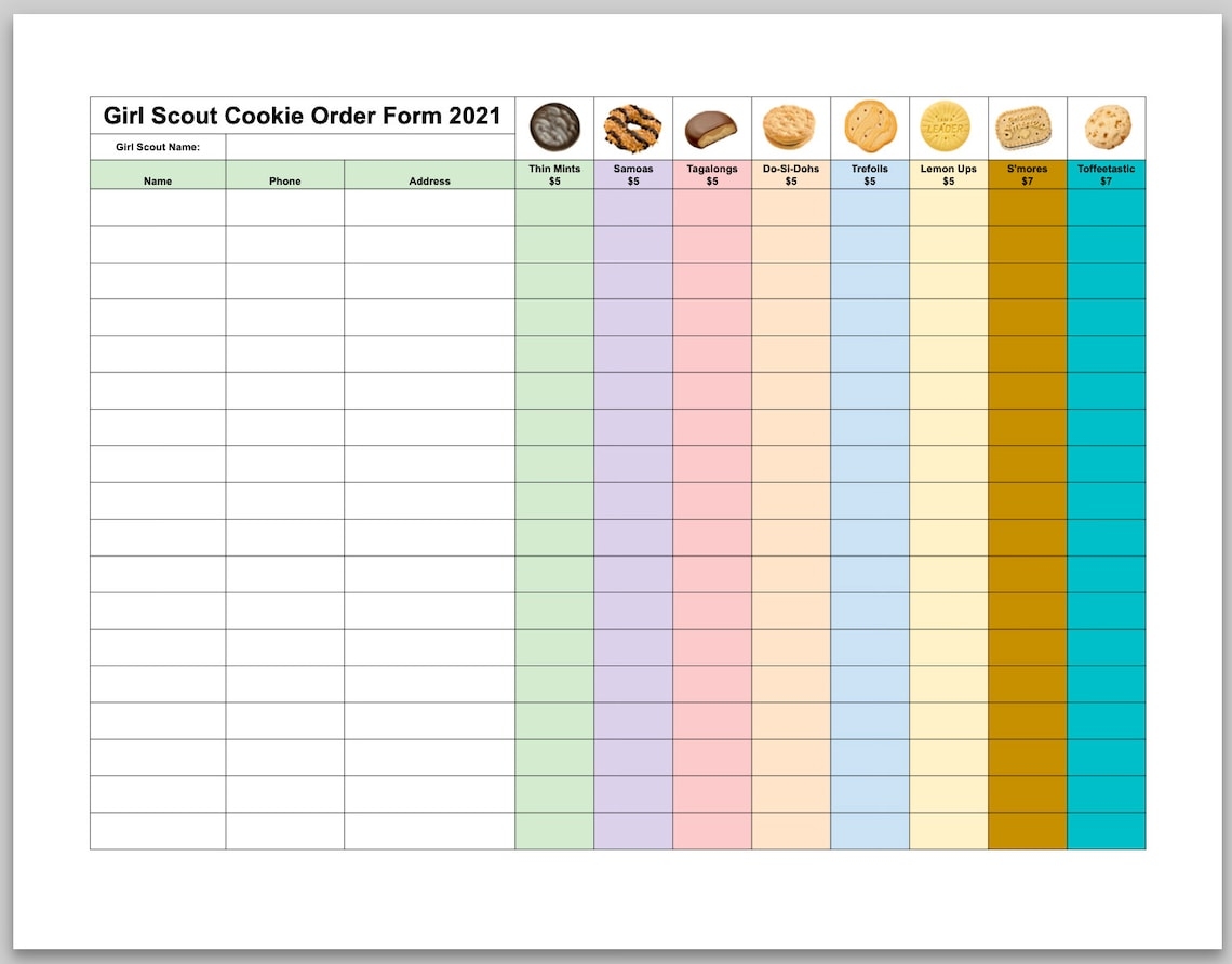 Abc Bakers Girl Scout Cookies 2025 Order Form Damien T Matranga