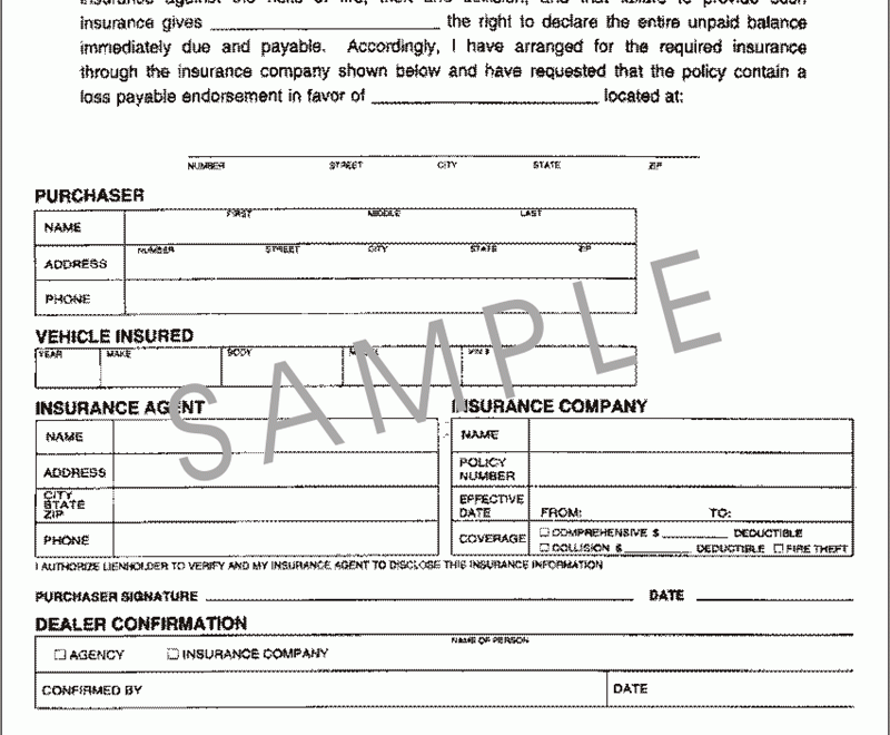 Agreement To Provide Insurance