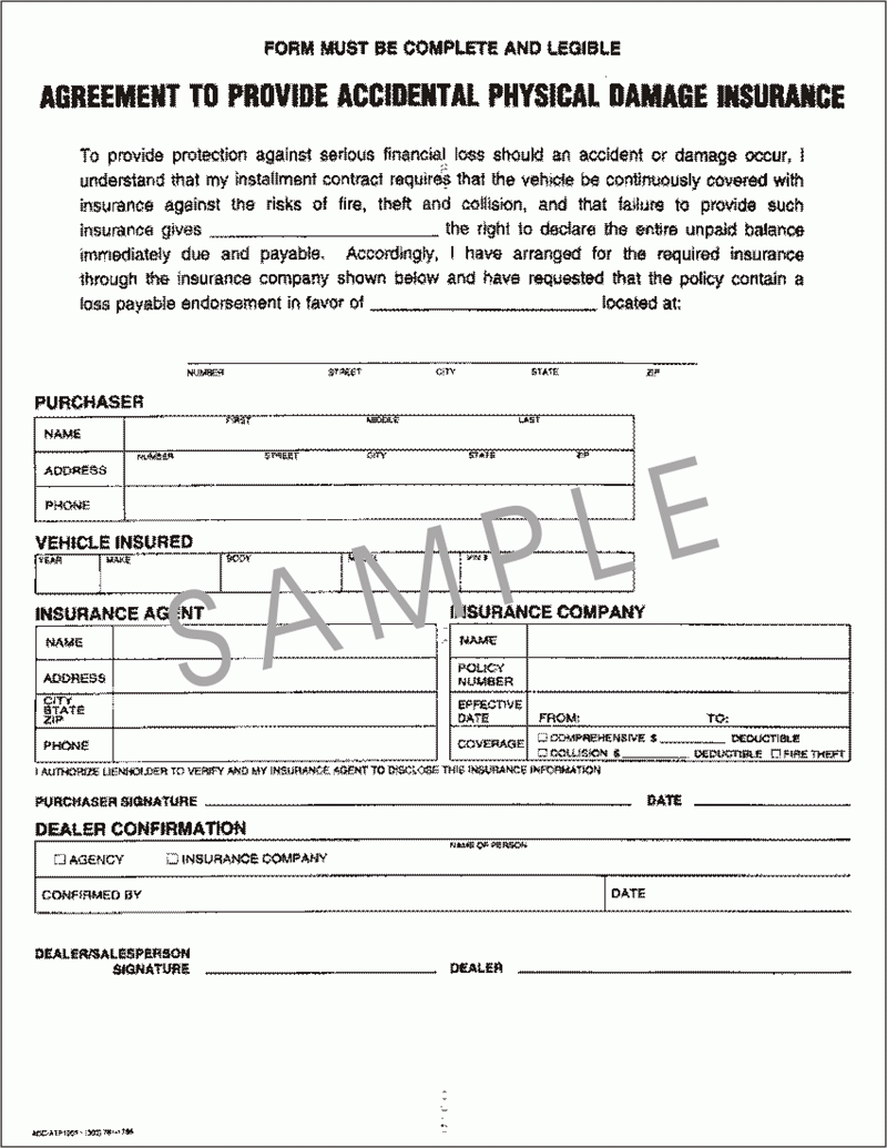 Agreement To Provide Insurance