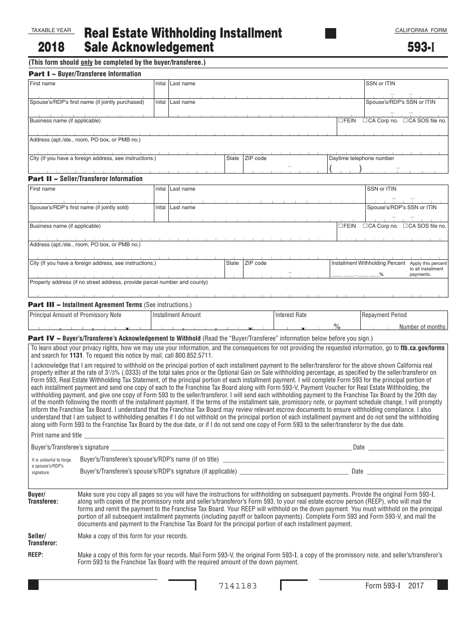 California Form 593 2025 Instructions Robert C Hill