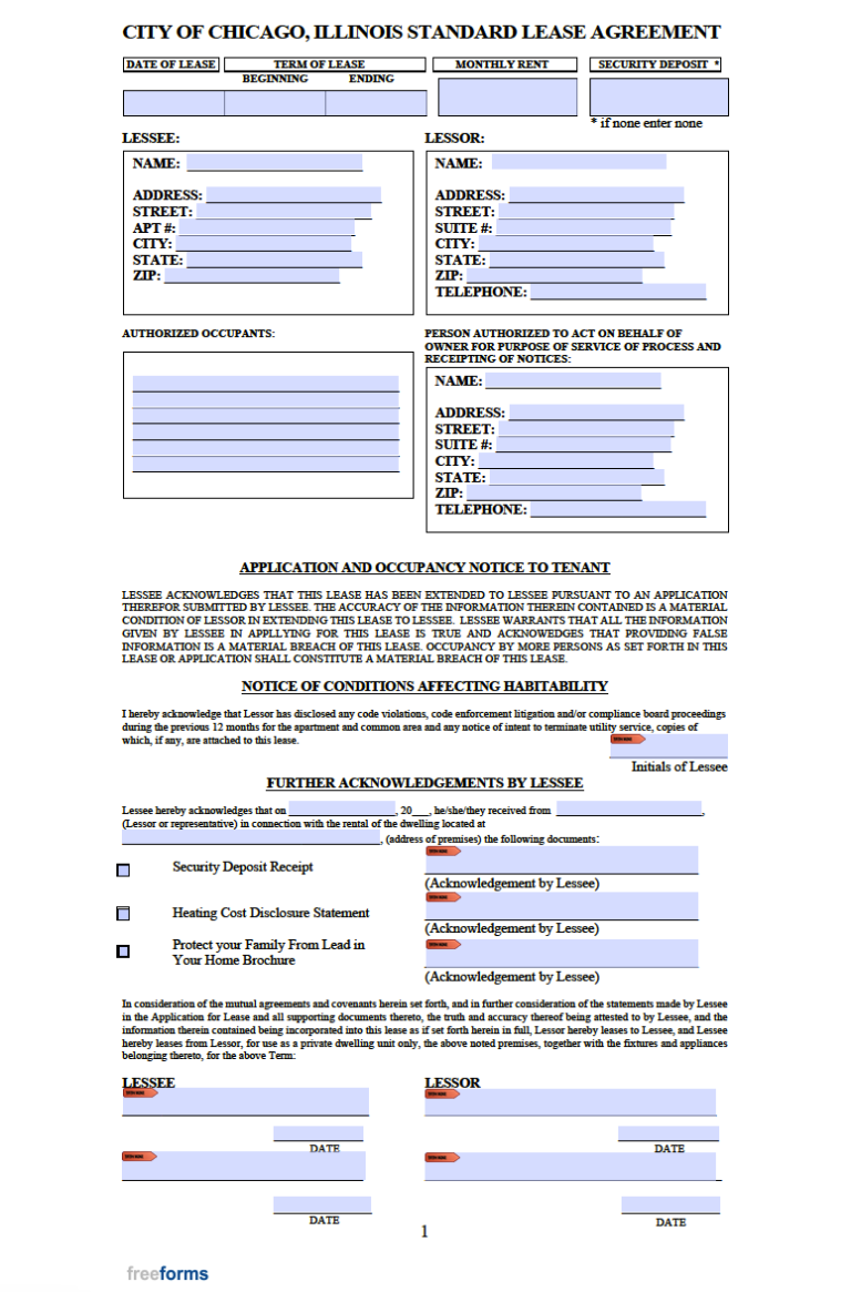 Chicago 2025 Lease Eric C Musto