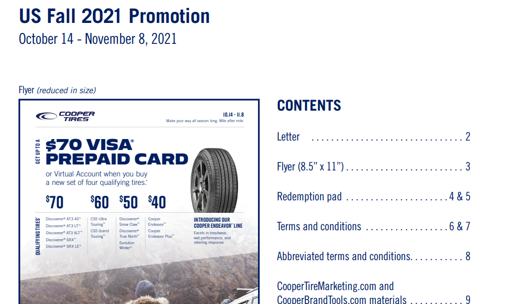 Cooper Tire Rebate Form 2025 Phyliss M Smith