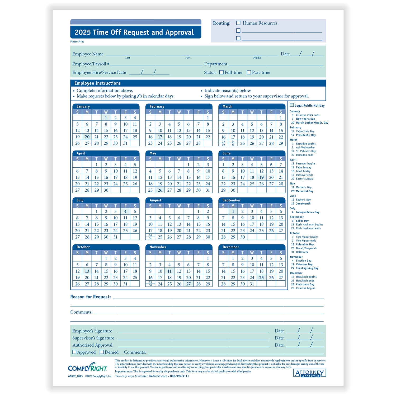Employee Vacation Calendar 2025 Printable Free Pdf Tilde T Hedegaard