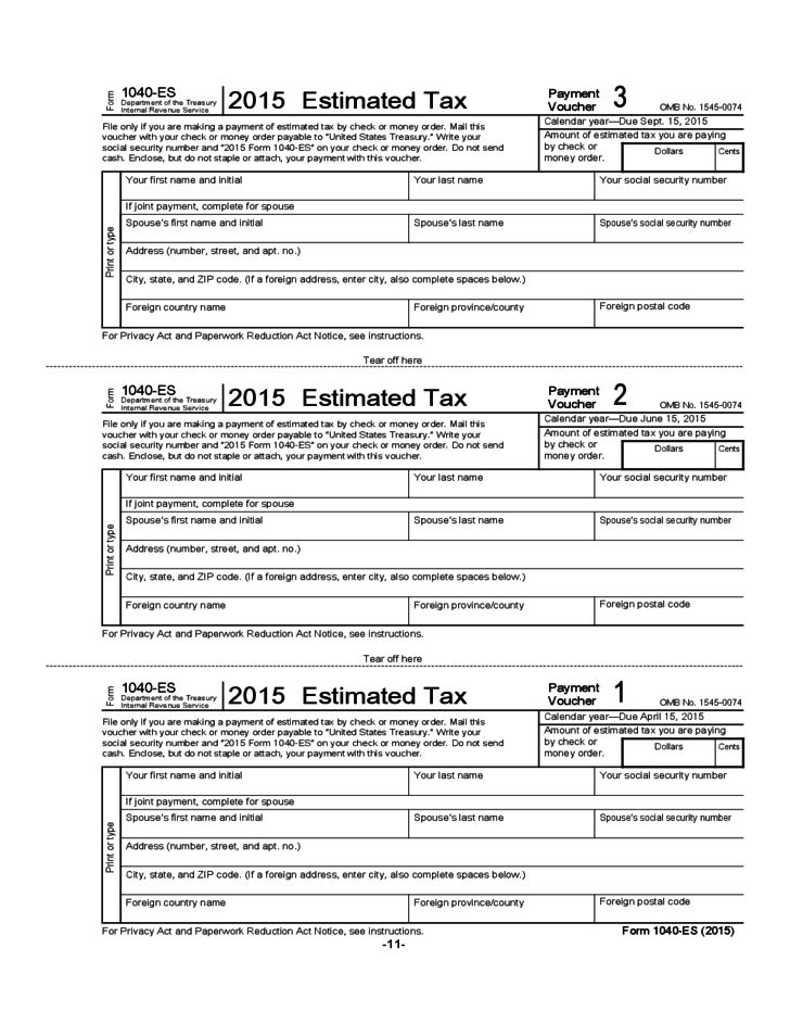 Ohio Estimated Tax Payments Form 2025 Printable