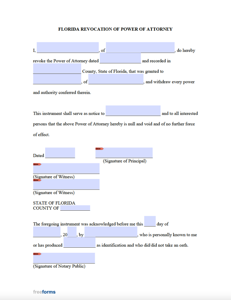 Florida Durable Power Of Attorney Form 2025 Printable Stephen D Bogan