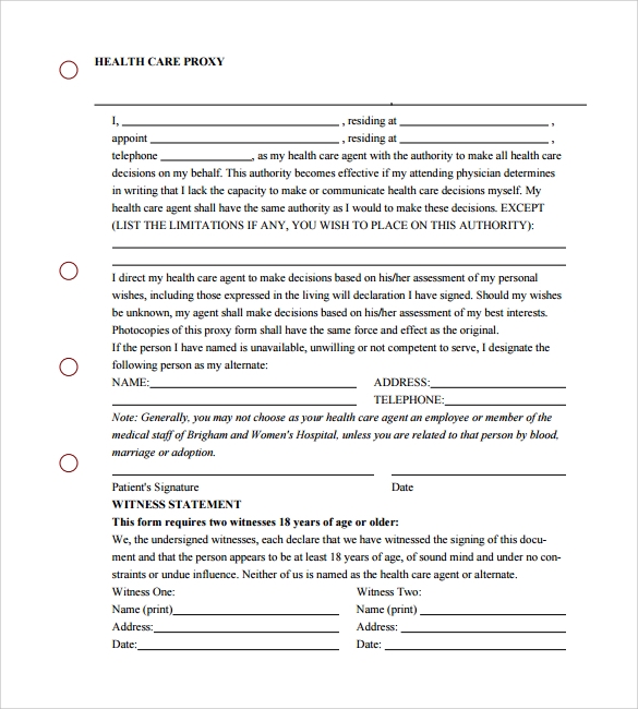 Florida Health Care Proxy Form 2025 Printable