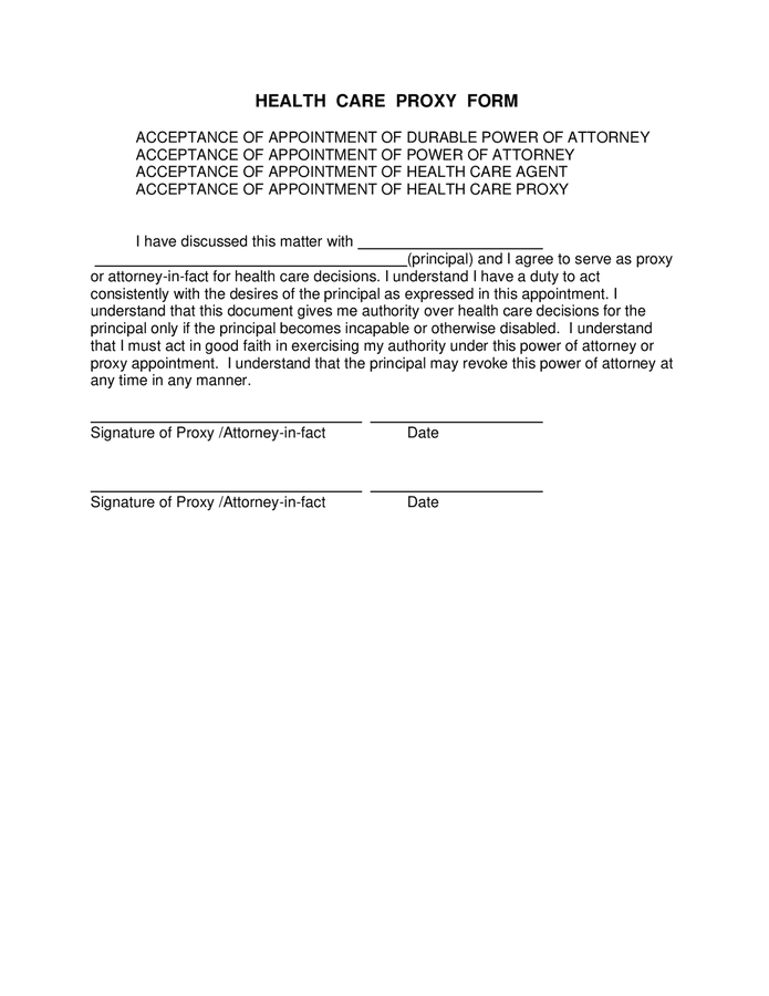 Florida Health Care Proxy Form 2025 Jenn Karlotta