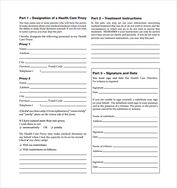 Florida Health Care Proxy Form 2025 Jenn Karlotta
