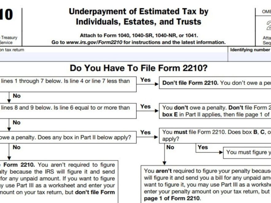 Form 2210 Instructions 2024 2025