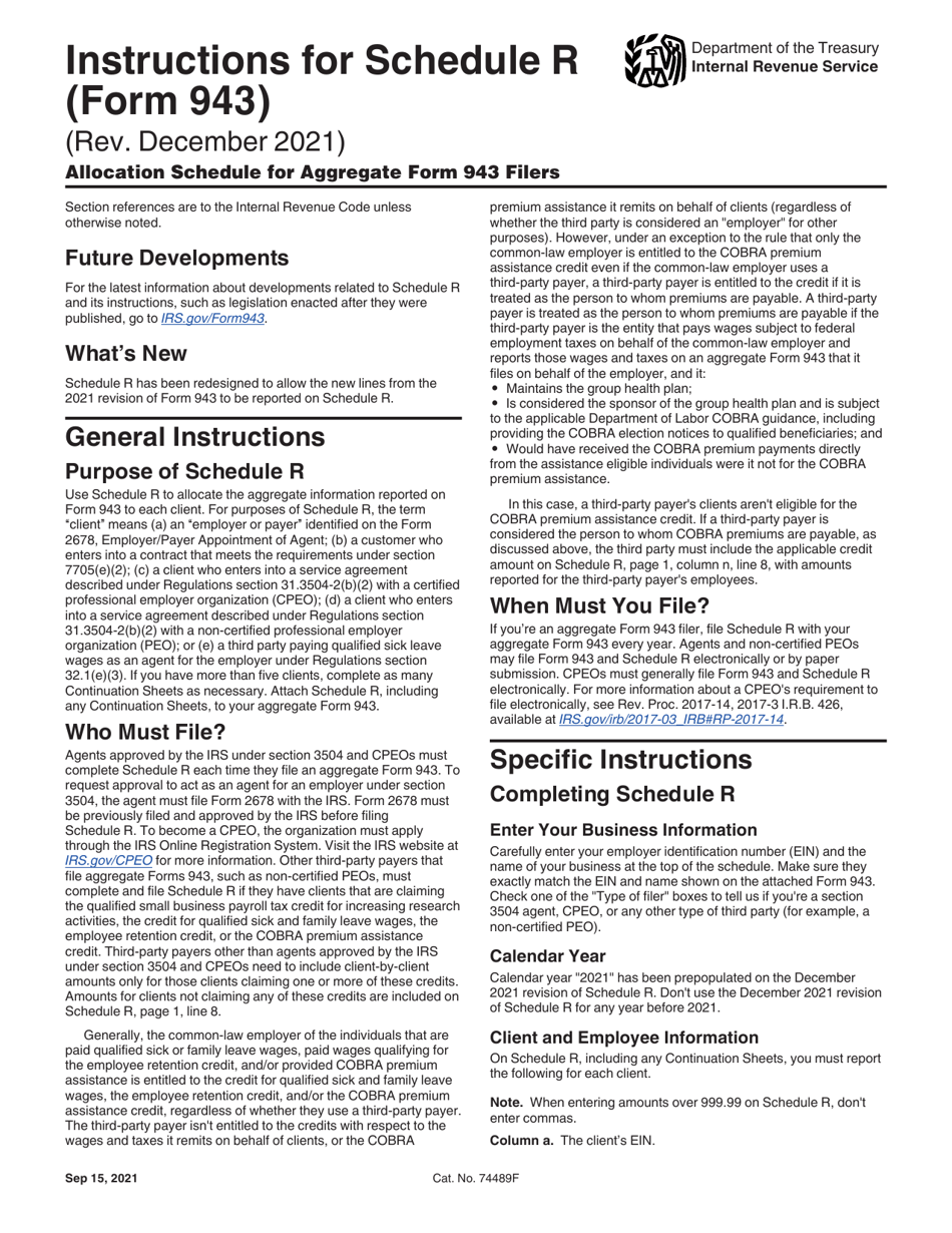 Form 943 Instructions 2025 Andre Amills