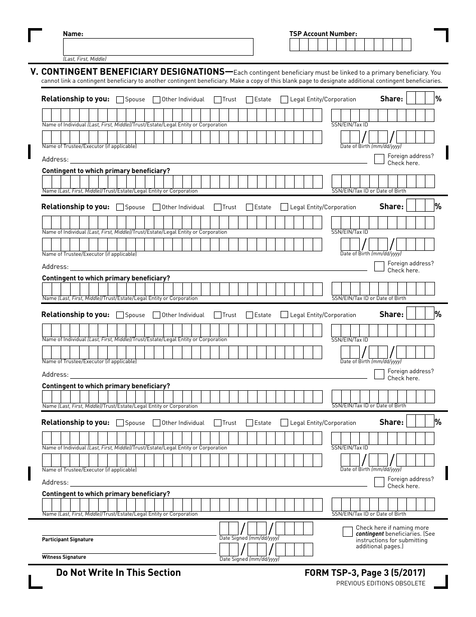 Form TSP 3 Fill Out Sign Online And Download Printable PDF 
