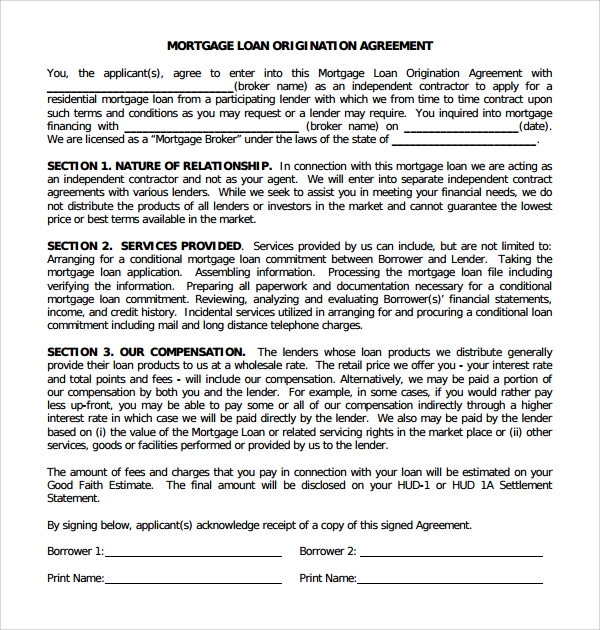FREE 12 Sample Mortgage Agreement Templates In PDF MS Word Google 