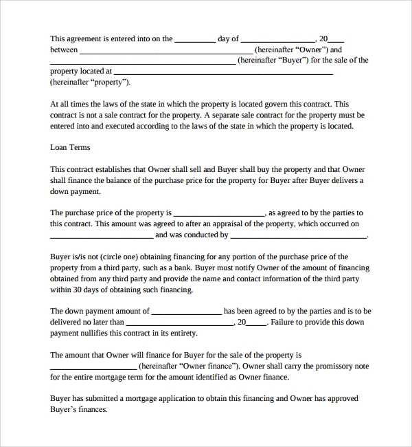 FREE 12 Sample Mortgage Agreement Templates In PDF MS Word Google