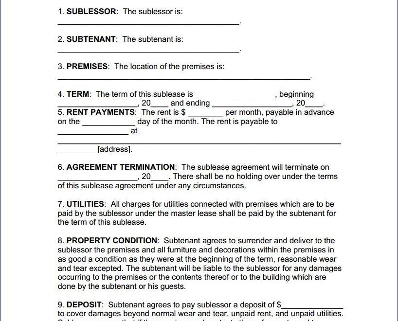 Free Alabama Printable Lease Agreement PDF Templates