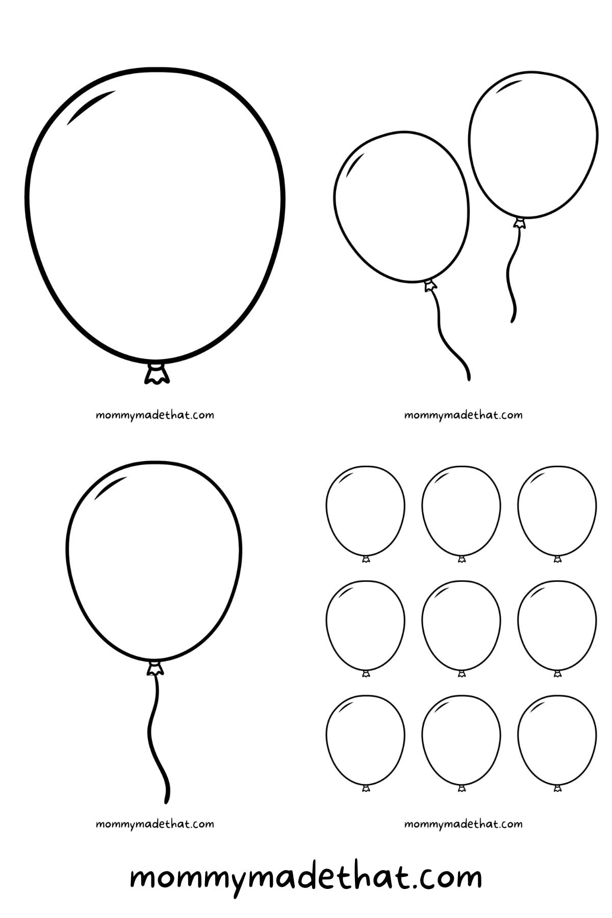 Free Printable Balloon Template Printable Templates Online By Paul 