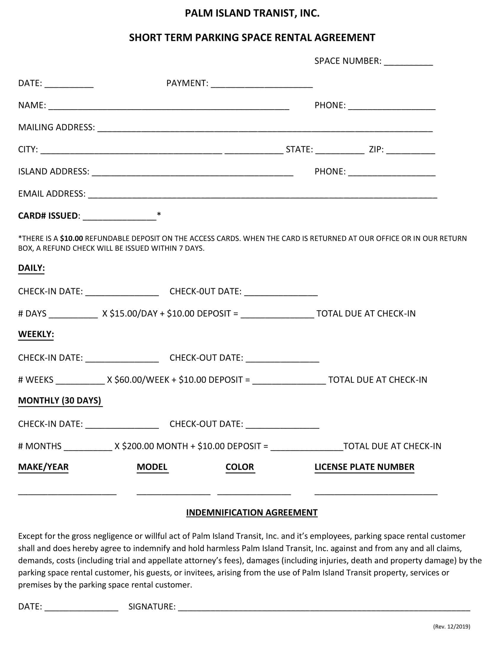 Free Printable Basic Rental Agreement Fillable Free Printable 