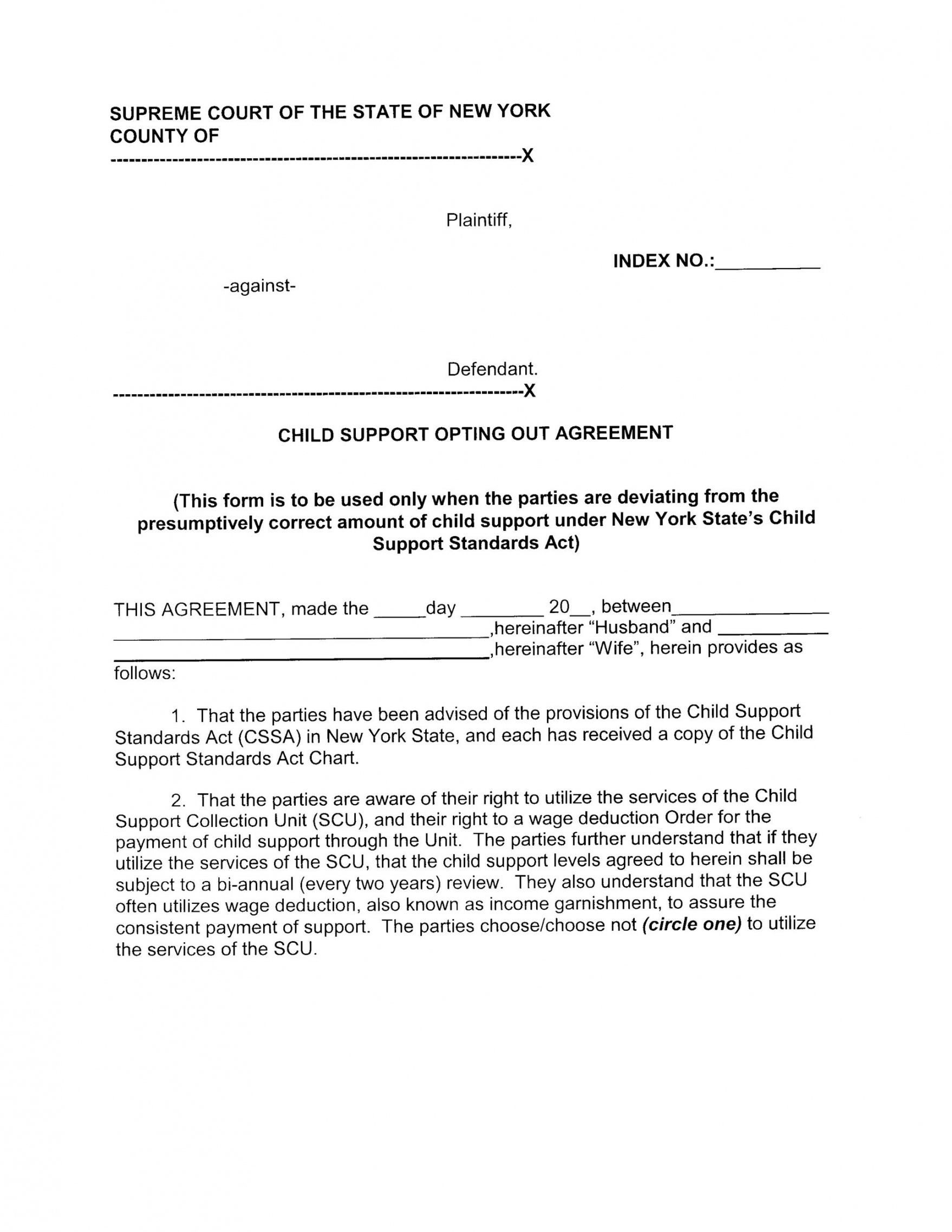 Free Printable Child Support Agreement Forms Printable Forms Free Online