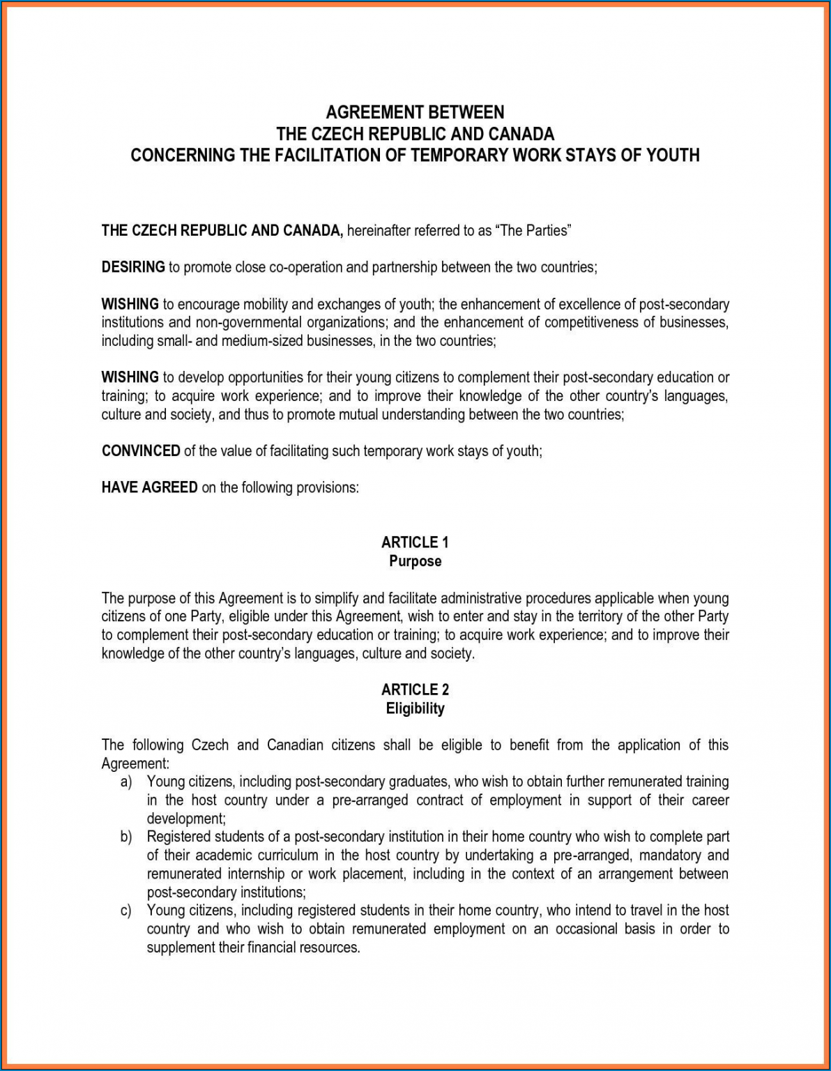  Free Printable Contract Between Two Parties