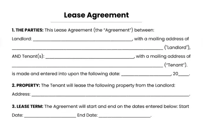 Free Printable One Year Lease Agreement Download Free Printable One 
