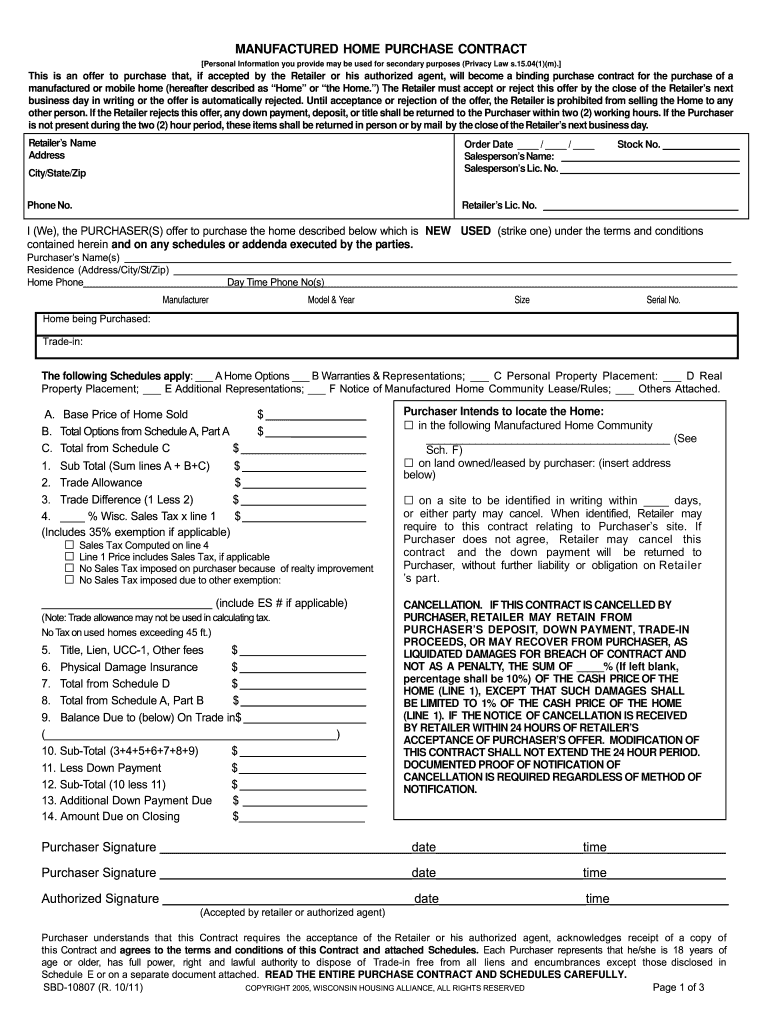 Simple Purchase Agreement Printable