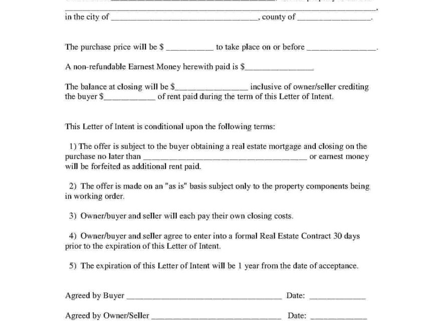Free Printable Real Estate Purchase Agreement Free Printable