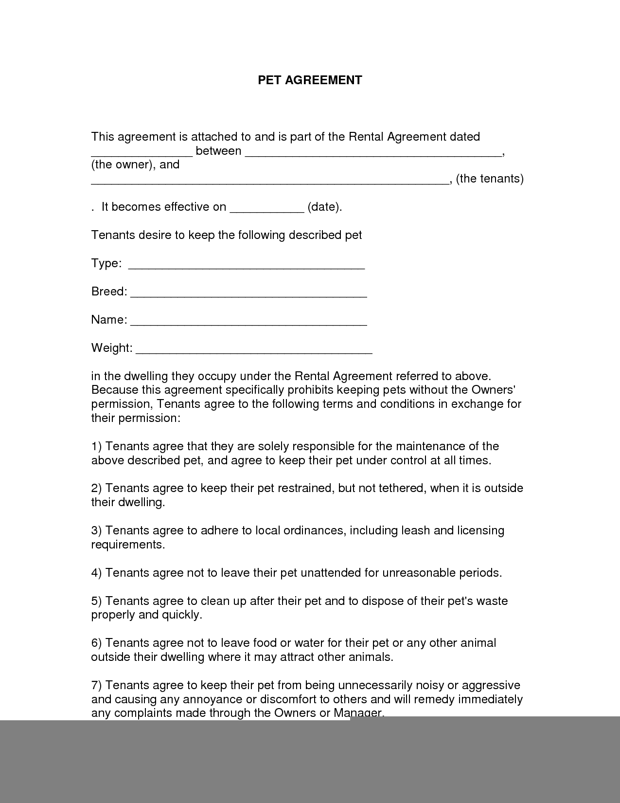 Free Printable Vehicle Lease Agreement Free Printable A To Z
