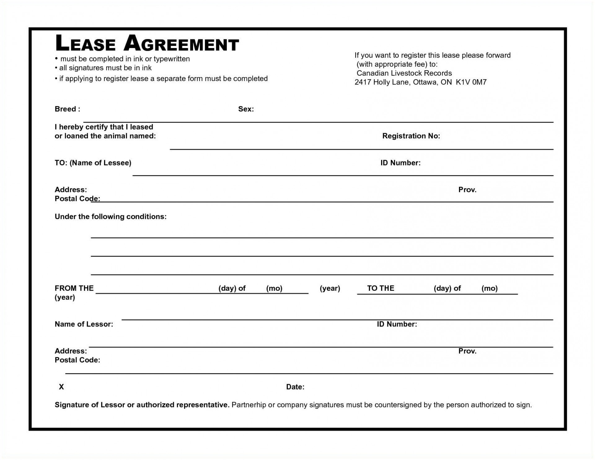 Free Template Lease Agreement 004 Basic Residential Lease Agreement 
