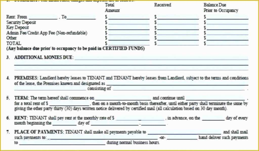 Free Washington State Rental Agreement Template Of Residential Lease 