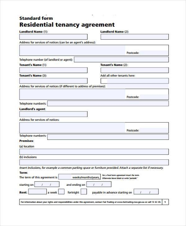Generic Rental Agreement Template