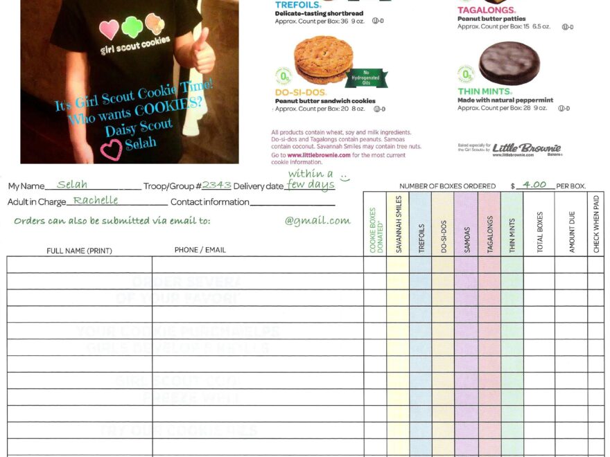 Girl Scout Cookies 2025 Order Form Pdf Louise J Mortensen