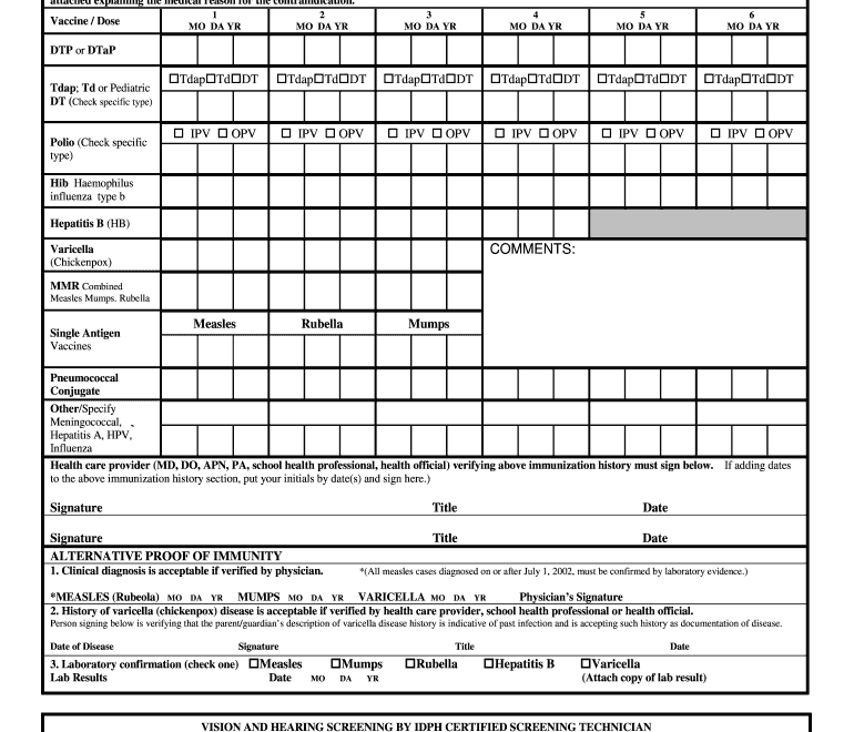 Illinois Physical Exam 2013 2025 Form Fill Out And Sign Printable PDF