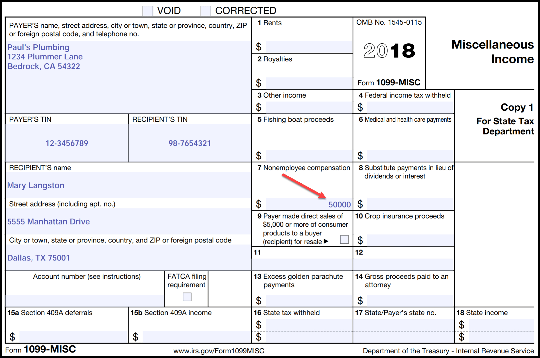 Irs 1099 Form 2025 Printable