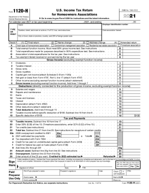 IRS 1120 H 2021 2025 Fill And Sign Printable Template Online