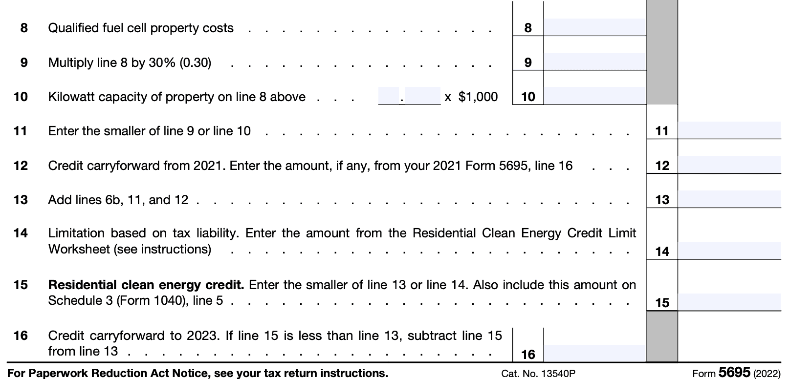 Irs Form 5695 For 2025 Printable