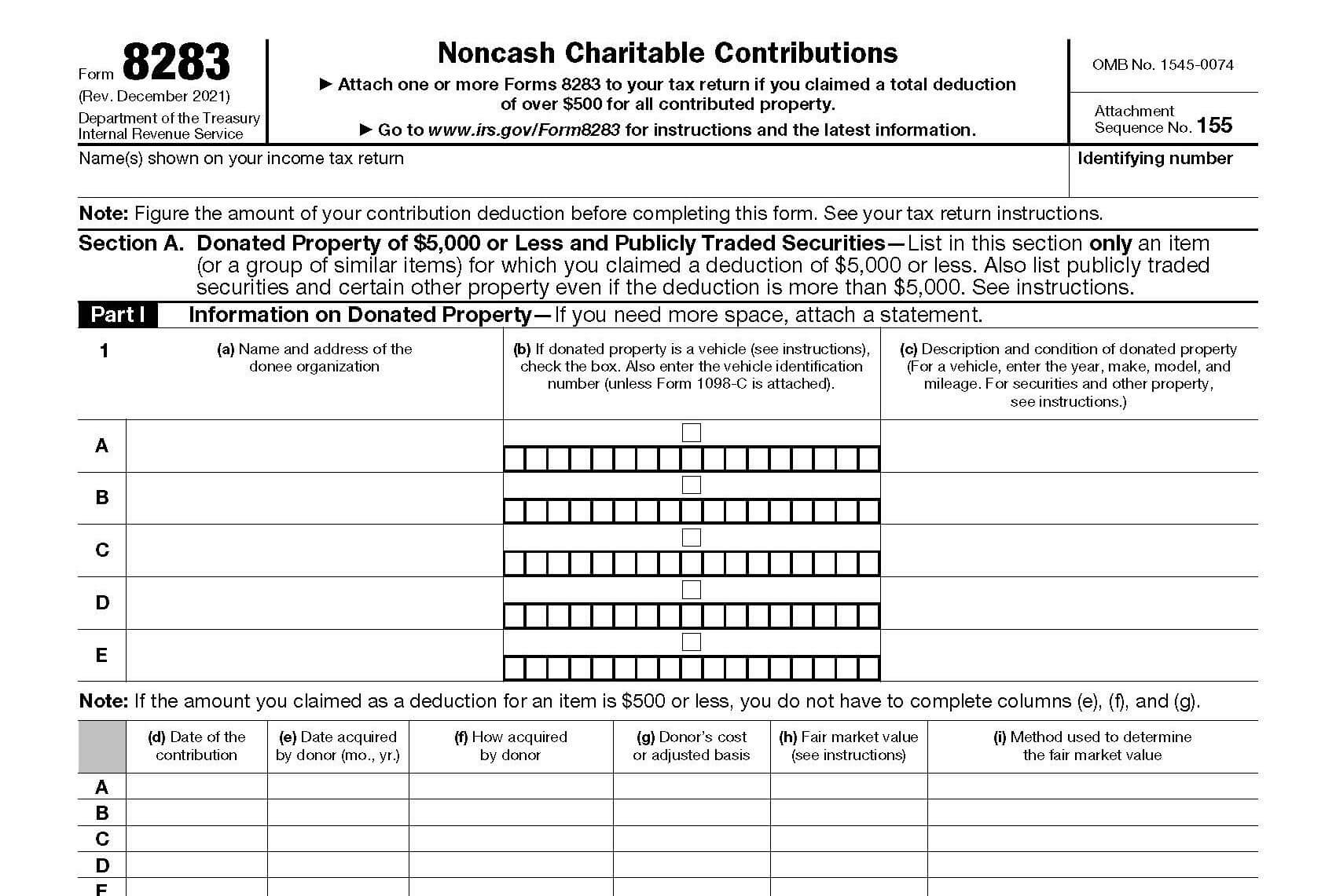 Irs Form 8283 For 2025 Logan George