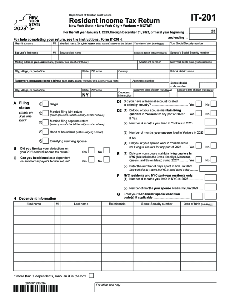 It 201 2023 2025 Form Fill Out And Sign Printable PDF Template 