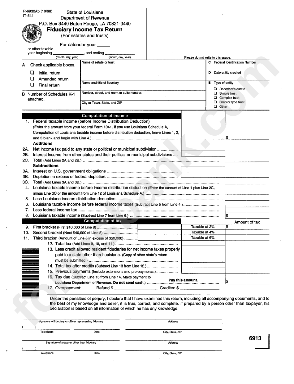 Louisiana State Tax Forms Printable Printable Forms Free Online