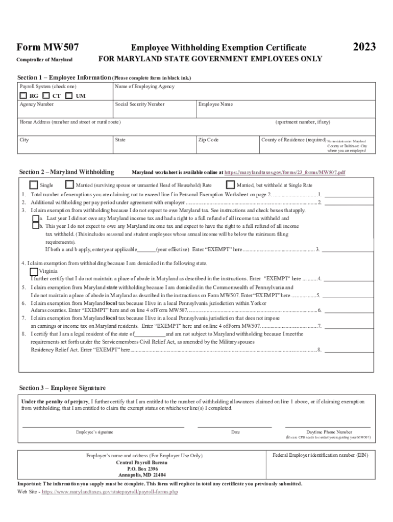 Printable Maryland Form 1 2025