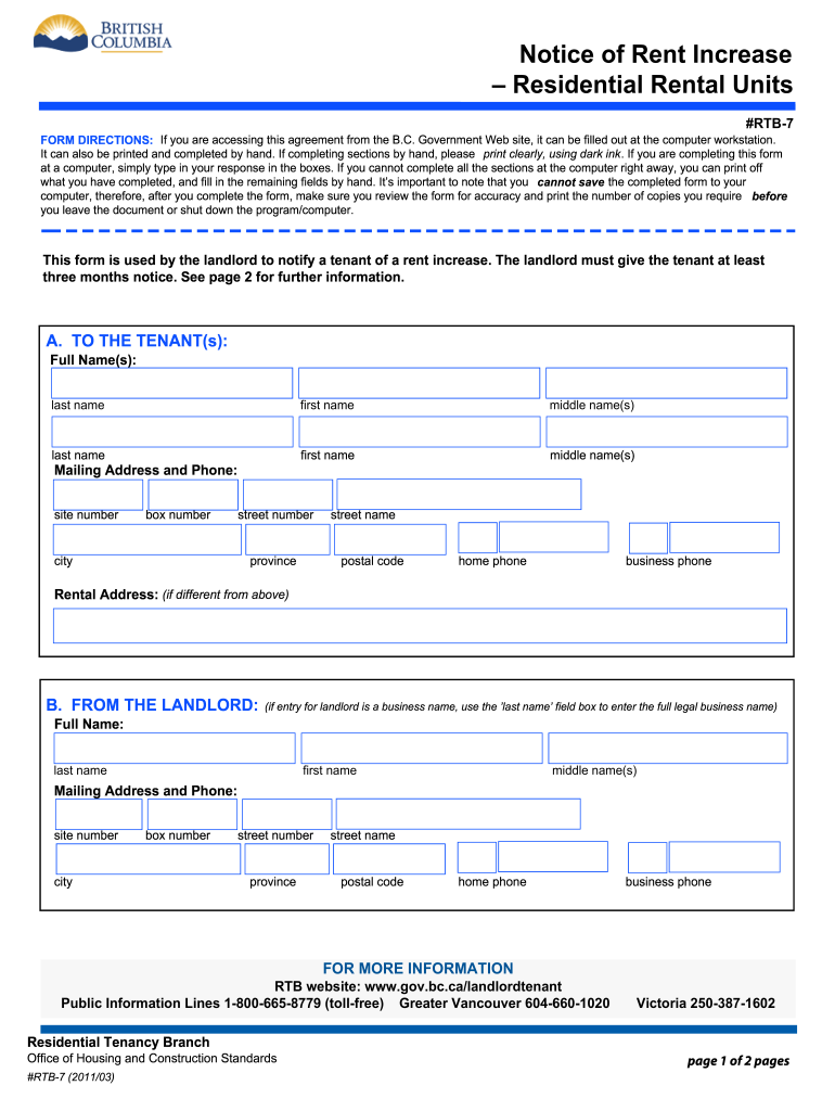 N1 Form Ontario Rent Increase Fill Out Sign Online DocHub