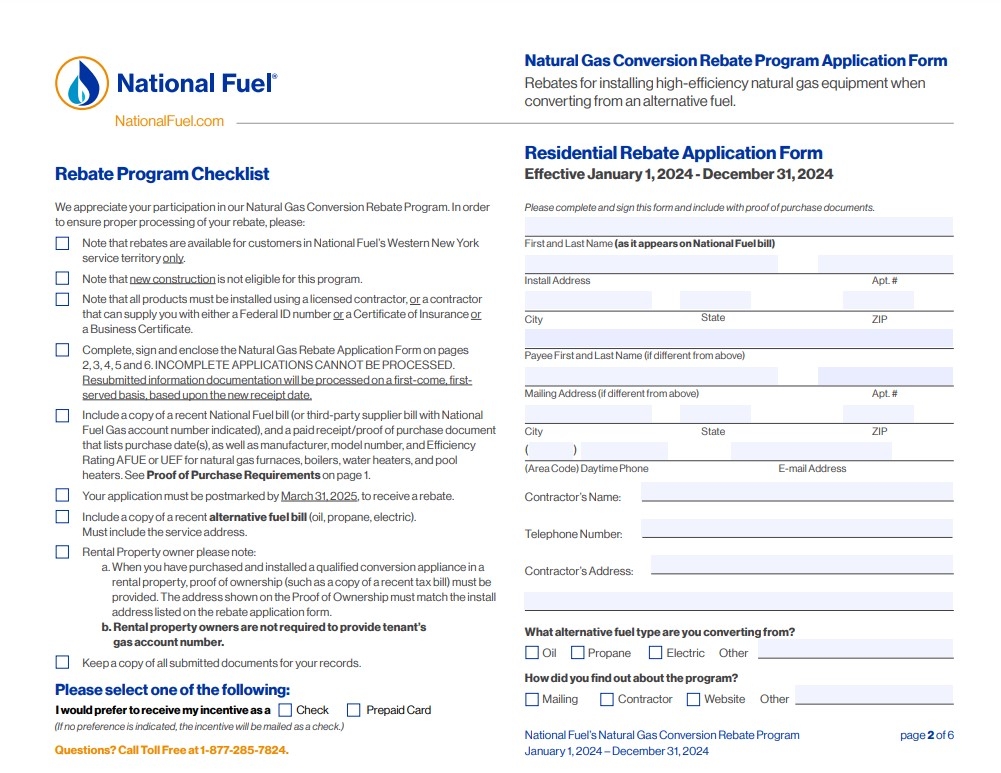 National Fuel Rebate Form 2025 USRebate