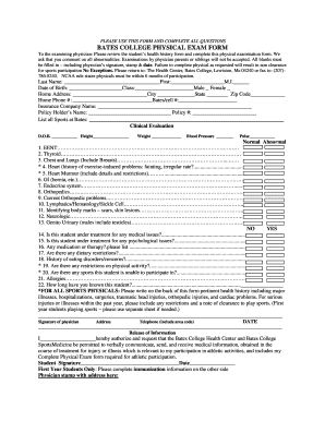 Ncaa Sports Physical Form 2020 2025 Fill And Sign Printable Template
